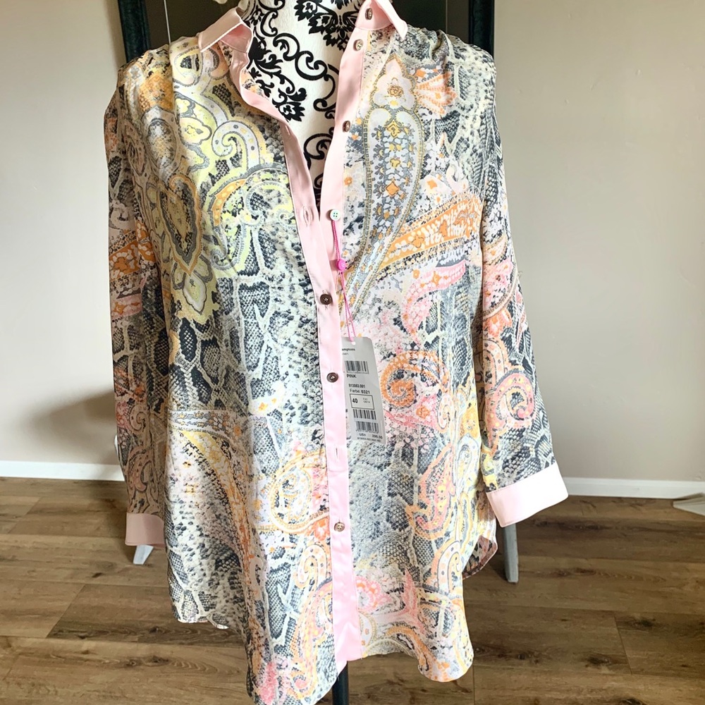 Basler Blouse NWT $295 MSRP SZ 40